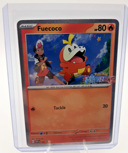 Fuecoco Pokemon Horizons Scarlet & Violet SVP 192 Holo Black Star Promo TCG Card - Image 1