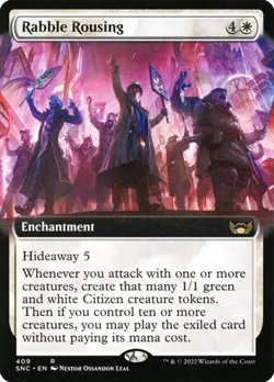 Rabble Rousing - Foil Extended Art Streets of New Capenna LP MTG - Image 1