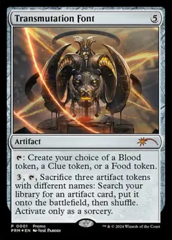 Transmutation Font - Foil Promo Wizards Play Network LP MTG - Image 1