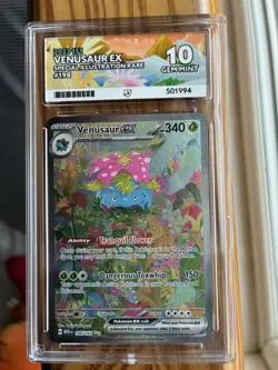 Venasaur EX SV 151 Special Illustration Rare Card 198/165 Ace Gem Mint 10 - Image 1