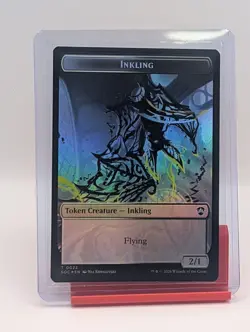 Cat // Inkling Double-Sided Token [Foil] #2 Magic Secrets of Strixhaven Commande - Image 1