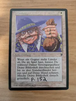 MtG FBB Land Tax from Renaissance, German Language - Image 1