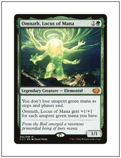 Omnath, Locus of Mana, Commander Collection Green, Magic MTG NM - Image 1