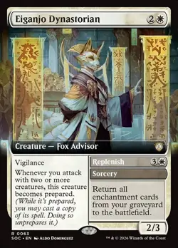 Eiganjo Dynastorian-Secrets Of Strixhaven Commander-Extended Art-Regular-63-NM - Image 1
