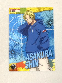 Shin Asakura - No.13 - Sakamoto Days Clear Card Collection Plastic Japanese - Image 1