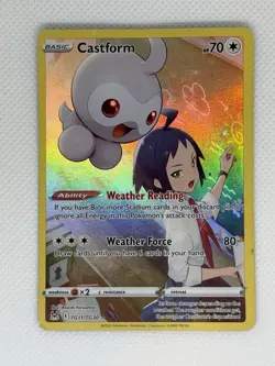 Pokemon TCG - Holofoil Castform Ultra Rare TG11/TG30 SWSH11: TG - Image 1