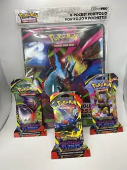 Pokemon Phantasmal Flames Booster Packs & Binder Bundle NEW - Image 1
