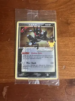 Pokemon TCG Gold Star Greninja Promo Celebrations Card SWSH144 Sealed - Image 1