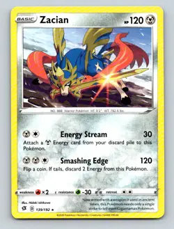 Zacian (Cracked Ice Holo) 139/192 Holo Holo Rare Deck Exclusives Pokemon LP - Image 1