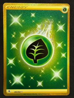 POKEMON UNGRADED GRASS ENERGY 283/264 SEC FUSION STRIKE DMG PKM-68 - Image 2