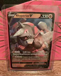 Pokemon Rhyperior V 095/189 Darkness Ablaze NM/M - Image 1