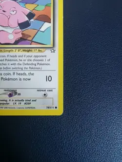 Pokemon Card Snubbull 74/111 Neo Genesis Common WOTC - Image 5
