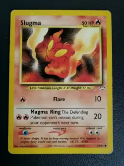 Pokemon Card Slugma 53/64 Neo Revelation Common WOTC - Image 1