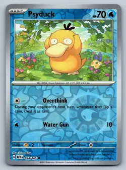 Psyduck 054/165 Common 151 Pokemon Reverse Holo Near Mint - Image 1