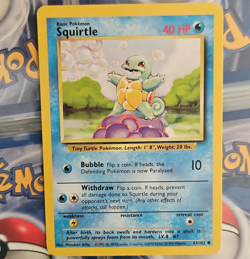 The Pokemon Company Pokemon TCG Squirtle 63/102 Base Set Common Unlimited 40 HP - Image 1