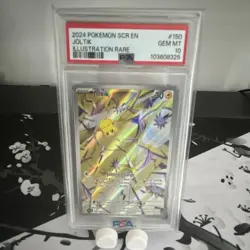 Pokemon TCG Joltik 150/142 Sv07 Stellar Crown Illustration Rare Holo PSA 10 - Image 1