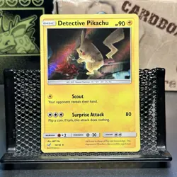 Pokemon TCG Detective Pikachu 10/18 Holo Rare - NM - Image 1