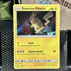 Pokemon TCG Detective Pikachu 10/18 Holo Rare - NM - Image 3