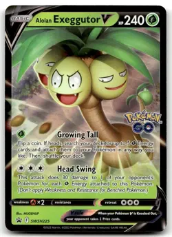 Alolan Exeggutor V SWSH225 Holo Promo Sword & Shield Promo Pokemon LP - Image 1