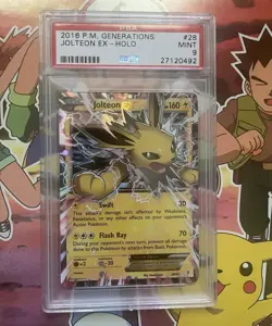 POKEMON X&Y GENERATIONS 2016 #28 JOLTEON EX PSA 9 - Image 1