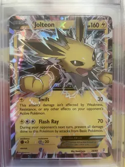 POKEMON X&Y GENERATIONS 2016 #28 JOLTEON EX PSA 9 - Image 3