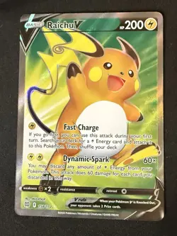 Pokemon TCG Raichu V 158/172 SWSH09 Brilliant Stars Full Art Holo UR EN - Image 1