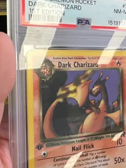 Pokemon PSA 8 NM-MT Dark Charizard 21/82 Team Rocket 1st Edition 2000 S#1710 - Image 3