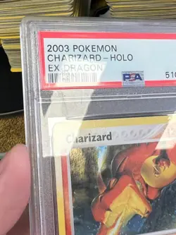 Pokemon PSA 9 MINT Charizard 100/97 EX Dragon Holofoil 2003 E-Reader S#2830 - Image 3