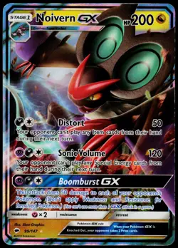Noivern GX 99 Burning Shadows Rare Pokemon Holo NM/M - Image 1