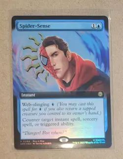 MtG Spider-Man: Spider-Sense Extended Art Foil Buy-a-Box Promo SPM #0284 - Image 1