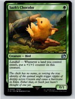 Magic the Gathering Sazh's Chocobo FINAL FANTASY MTG Free Shipping! - Image 1