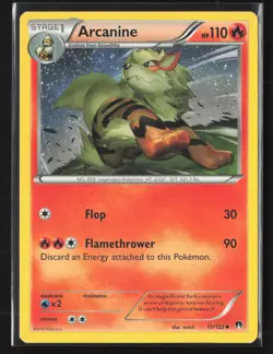 Arcanine 11/122 Uncommon BREAKpoint Pokemon Moderately Played - Image 1
