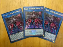 Yu-Gi-Oh Maliss Q Hearts Crypter 25LP-EN016 X2 ULTRA + EMBLAZONED ULTRA - Image 1