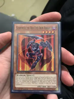 Gearfried the Red-Eyes Iron Knight SBC1-ENI05 Common 1st Ed Yugioh - Image 1