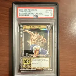 One Piece Luffy's Fury Passage Grand Line Foil CH052 2006 PSA 10 - Image 1