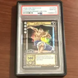 One Piece Luffy's Fury Passage Grand Line Foil CH052 2006 PSA 10 - Image 2