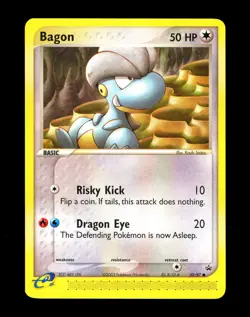 2003 Pokemon BAGON Ex Dragon BLACK STAR PROMO Non Holo e-Reader Set Card 50/97 - Image 1