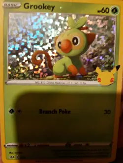 Grookey 8/25 | Holo Pokemon Card | McDonald's Celebration Promo - Image 1