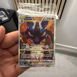 Pokemon TCG Lucario VSTAR SWSH291 Black Star Promo Holo Sealed - Image 2
