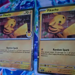 Pikachu 051/162 Pokemon Day Promo Card With Swirls - Pack Fresh - M/NM - Image 2