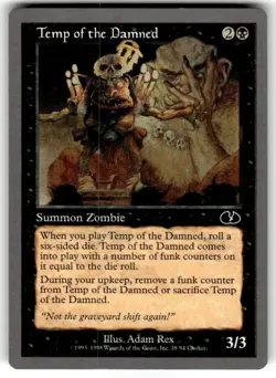 Temp of the Damned Unglued Regular MTG NM - Image 1