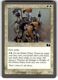 Knight of the Hokey Pokey Unglued Regular MTG NM - Image 1