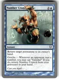 Number Crunch Unhinged Regular MTG NM - Image 1