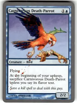 Carnivorous Death-Parrot Unhinged Regular MTG NM - Image 1