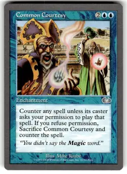 Common Courtesy Unglued Regular MTG NM - Image 1