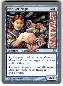 Moniker Mage Unhinged Regular MTG NM - Image 1