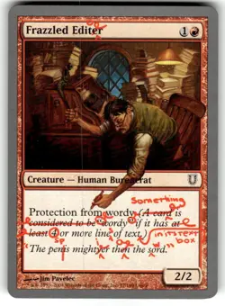 Frazzled Editor Unhinged Regular MTG NM - Image 1