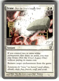 Erase (Not the Urza's Legacy One) Unhinged Regular MTG - Image 1