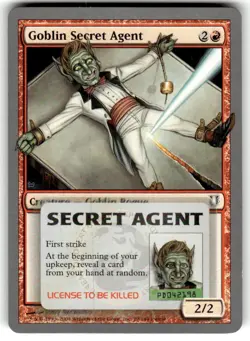 Goblin Secret Agent Unhinged Regular MTG NM - Image 1