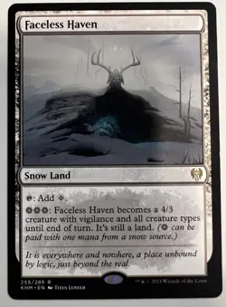 MTG KHM: Faceless Haven Kaldheim 255/285 Regular Rare - Image 1
